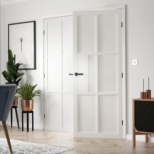 JB Kind Civic White Industrial Style Internal Door - Pre Finished