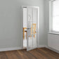 JB Kind Civic Glazed White Industrial Style Internal Door - Pre Finished
