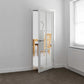 JB Kind Civic Glazed White Industrial Style Internal Door - Pre Finished