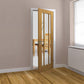 JB Kind Darwen Oak Veneered Glazed Internal Door - Unfinished