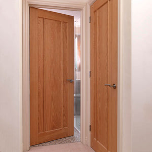 JB Kind Eden Oak FD30 Fire Door - Unfinished