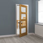 JB Kind Humber Glazed Oak Veneered Internal Door - Unfinished