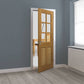 JB Kind Dean Glazed Oak Internal Door - Pre Finished