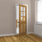 JB Kind Dean Glazed Oak Internal Door - Pre Finished