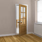 JB Kind Dove Glazed Oak Internal Door - Unfinished