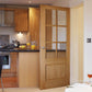 JB Kind Dove Glazed Oak Internal Door - Unfinished