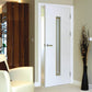 JB Kind Dominion Glazed White Primed FD30 Fire Door