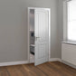 JB Kind Caprice Grained White Primed Moulded Internal Door