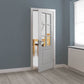 JB Kind Faro Glazed White Primed Moulded Internal Door