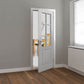 JB Kind Faro Glazed White Primed Moulded Internal Door