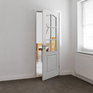 JB Kind Classique 6 Light White Primed Moulded Internal Door