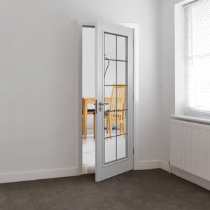 JB Kind Decima Glazed White Primed & Moulded Internal Door