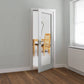 JB Kind Tobago Glazed White Primed Shaker Style FD30 Fire Door
