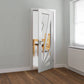 JB Kind Aurora Clear Glazed White Primed Sunshine Style Internal Door