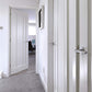 JB Kind Jamaica White Primed Shaker Style FD30 Fire Door
