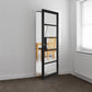 JB Kind Metro Glazed Black Industrial Style Internal Door - Pre Finished