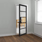 JB Kind Metro Glazed Black Industrial Style Internal Door - Pre Finished