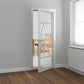 JB Kind Metro Glazed White Industrial Style Internal Door - Pre Finished