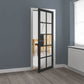 JB Kind Plaza Glazed Black Industrial Style Internal Door - Pre Finished