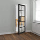 JB Kind Plaza Glazed Black Industrial Style Internal Door - Pre Finished