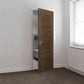 JB Kind Mistral Walnut 3 Pane FD30 Fire Door - Pre Finished