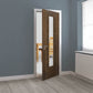 JB Kind Mistral Walnut Veneer Glazed Internal Door - Pre Finished