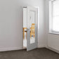 JB Kind Belton Glazed Classic Panelled White Primed Internal Door