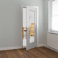 JB Kind Belton Glazed Classic Panelled White Primed Internal Door