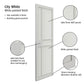 JB Kind City White Industrial Art Deco Style Internal Door - Pre Finished