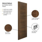 JB Kind Mistral Walnut 3 Pane FD30 Fire Door - Pre Finished