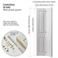 JB Kind Canterbury Grained White Primed Moulded Bi-fold Door
