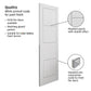 JB Kind Quattro Primed Moulded FD30 Fire Door