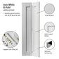 JB Kind Axis White Primed Shaker Style Bi-fold Door