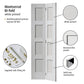 JB Kind Montserrat White Primed Shaker Style Bi-fold Door