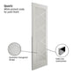 JB Kind Quartz White Primed Latticed Style Internal Door