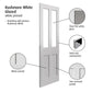 JB Kind Rushmore Glazed White Primed Shaker Style Internal Door