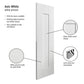 JB Kind Axis White Primed Shaker Style Internal Door