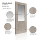 JB Kind Colorado Glazed Grey Laminate Internal Door - Pre Finished