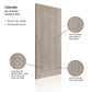JB Kind Colorado Grey Laminate Internal Door - Pre Finished