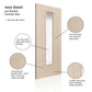 JB Kind Tigris Glazed Ivory Internal Door - Pre Finished