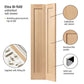 JB Kind Etna Oak Bi-Fold Internal Door - Unfinished
