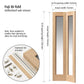 JB Kind Fuji Glazed Oak Bi-Fold Internal Door - Unfinished