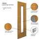 JB Kind Louvre Glazed Oak Painted Internal Door - Pre Finished