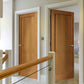 JB Kind Etna Oak Shaker Style FD30 Fire Door - Unfinished