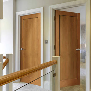 JB Kind Etna Oak Shaker Style FD30 Fire Door - Unfinished