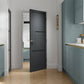 JB Kind Cosmo Graphite Grey Industrial Style Internal Door - Pre Finished