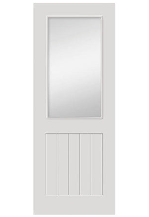 JB Kind Thames White Primed 1/2 Light Glazed Internal Door