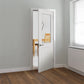 JB Kind Thames White Primed 1/2 Light Glazed Internal Door