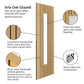 JB Kind Aria Glazed Oak Laminate Internal Door - Pre Finished