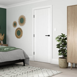 JB Kind Aria White Primed FD30 Fire Door
